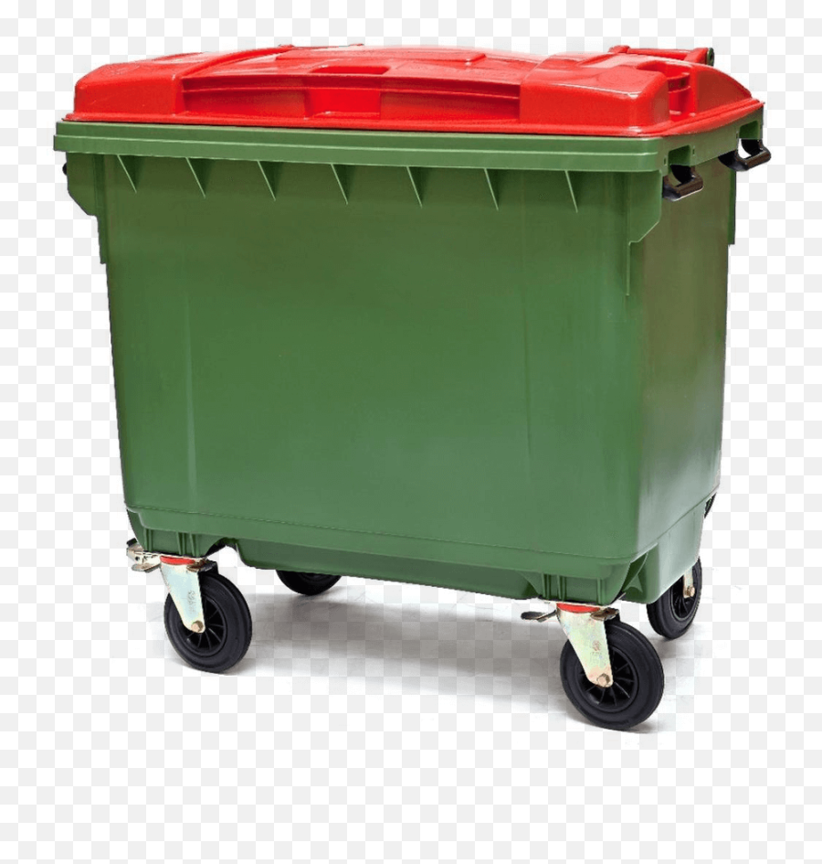 Green Clipart Dustbin Transparent Free For - Skip Bin On Wheels Png,Trash Bin Png