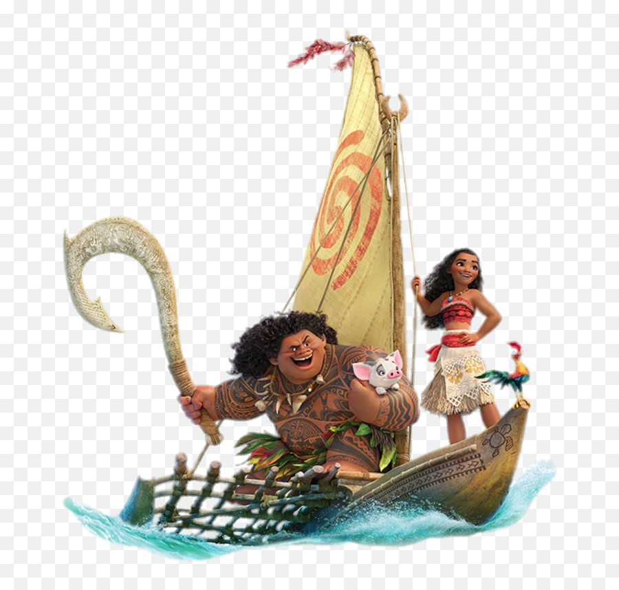 Moana Goodies Toys - Moana Maui On Boat Png,Moana Characters Png