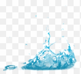 Water Splash Clipart Background - Transparent Cartoon Png
