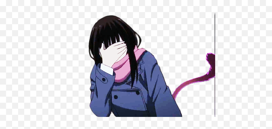 Hiyori - Palm Over Face Anime Png,Face Palm Png