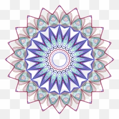 Vector Colors Mandala Background - Borbet Black Rim Polished png