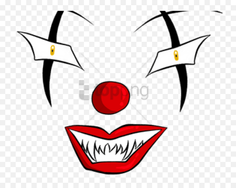 Jester Face Drawing Free Download - Evil Clown Face Transparent Png,Clown Face Png