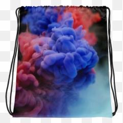 Download Smoke Bomb Drawstring Bag - Backgrounds Blue PNG Png Color