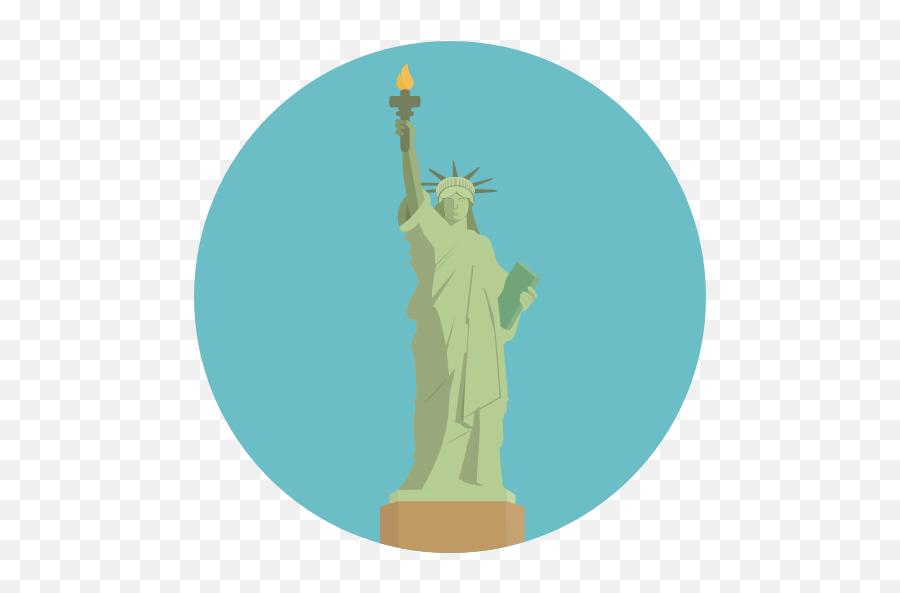 Statue Of Liberty - Free Monuments Icons Png New York Icon,Statue Of Liberty Transparent Background