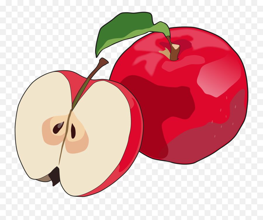 Full Size Png Image - Drawing Fruit Apple,Manzana Png