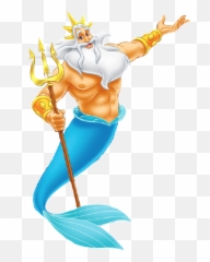 Little Mermaid Clipart Png Download - King Triton Little Mermaid,Mermaid Png
