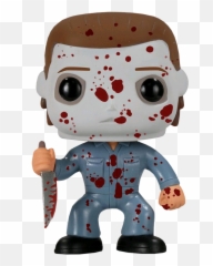 Halloween - Michael Myers Blood Splatter US Exclusive Pop Vinyl Figure png