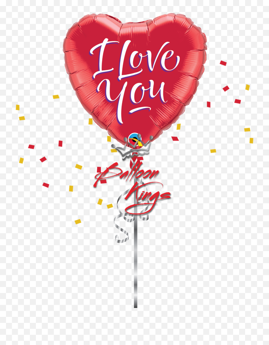 I Love You Heart - Love You Balloon Png,Heart Balloon Png