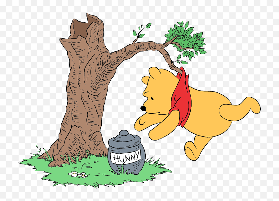 Winnie The Pooh Clip Art Disney Galore - Cartoon Winnie The Pooh Tree Png,Winnie The Pooh Png
