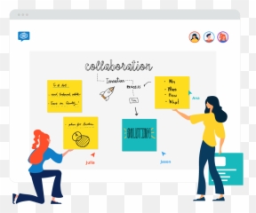 How Online Sticky Notes Can Transform Your Ideation - Sticky Notes Collaboration Png,Sticky Notes Png