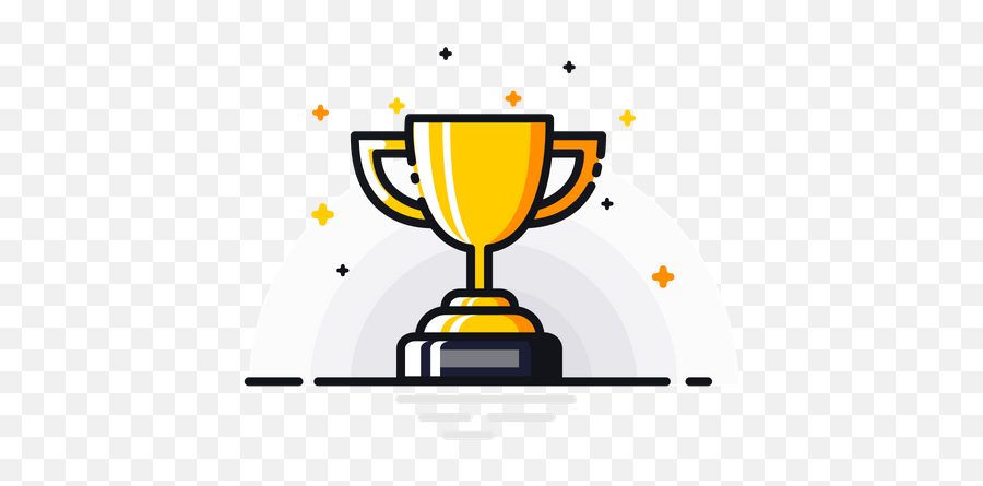 Winner Icon Of Colored Outline Style - Winner Trophy Icon Png,Winner Png