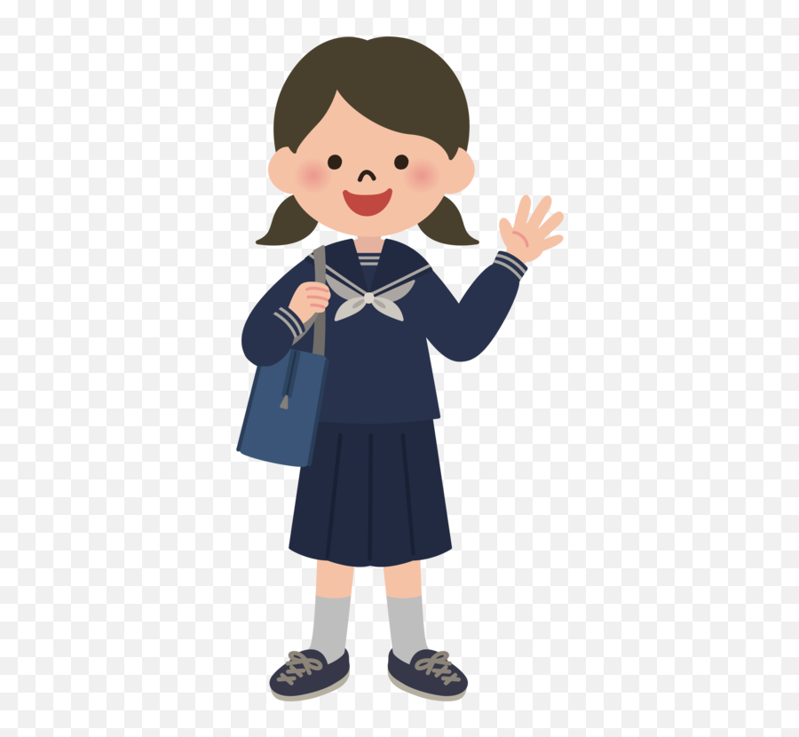 Art School Uniform Cartoon Png Clipart Girl