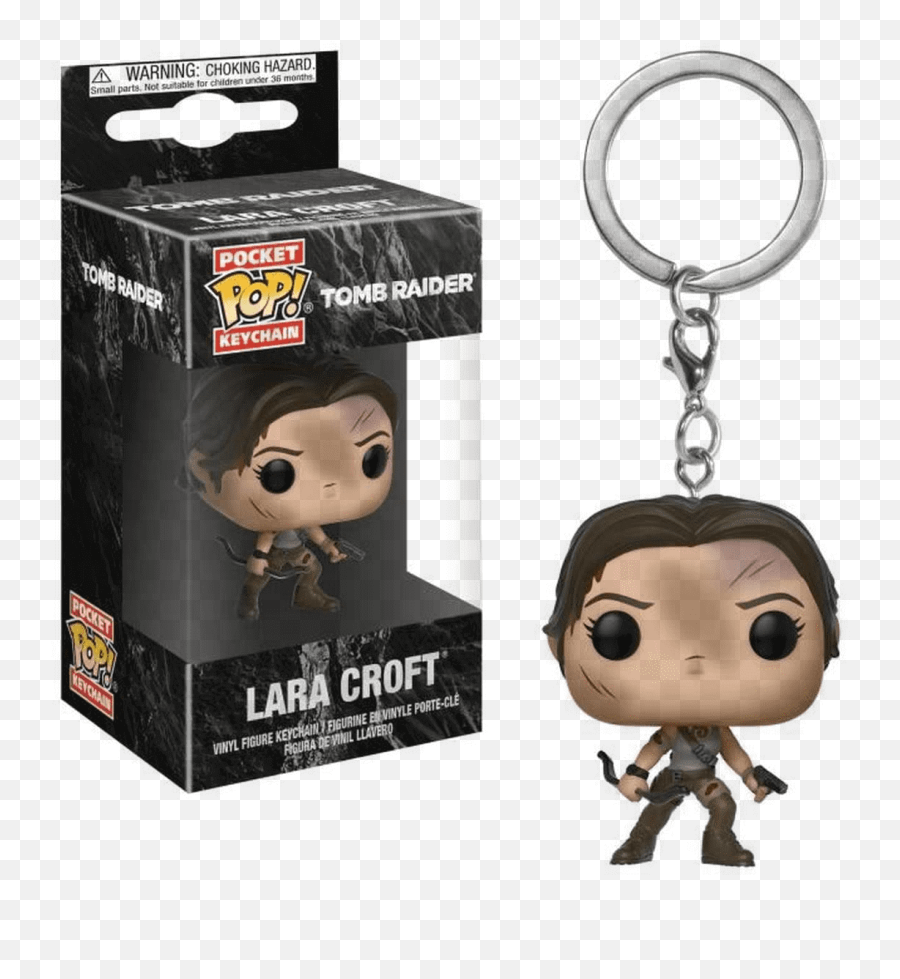 Tomb Raider Lara Croft Funko Pop Vinyl Keychain - Funko Pop Lara Croft Png,Lara Croft Png