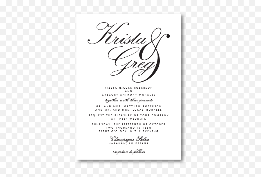 Olivia Wedding Invitations - Constantia Industries Png,Wedding Invitation Png