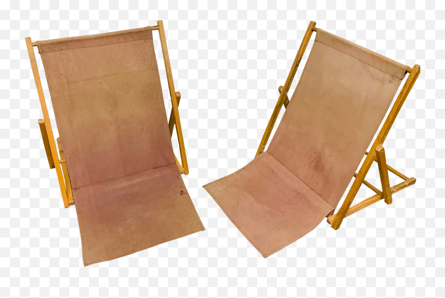 Vintage Tropical Chic Folding Camp Beach Sand Chairs - A Pair Folding Chair Png,Beach Sand Png