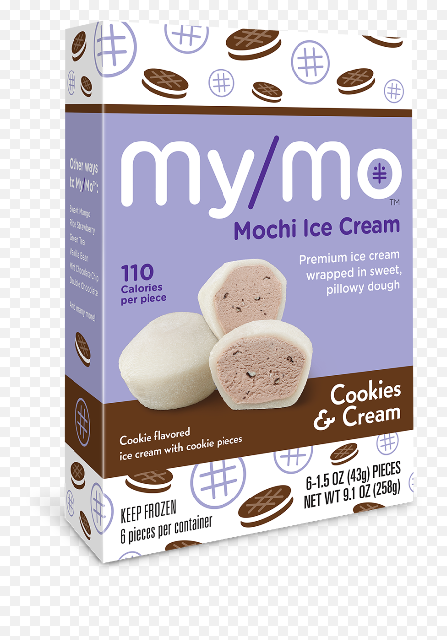 Cookies And Cream Mochi Ice Mymo - Mochi Ice Cream Balls Png,Cookies And Cream Png