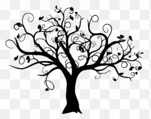 The Fig Tree Of Life Family - Silhouette Png Hd