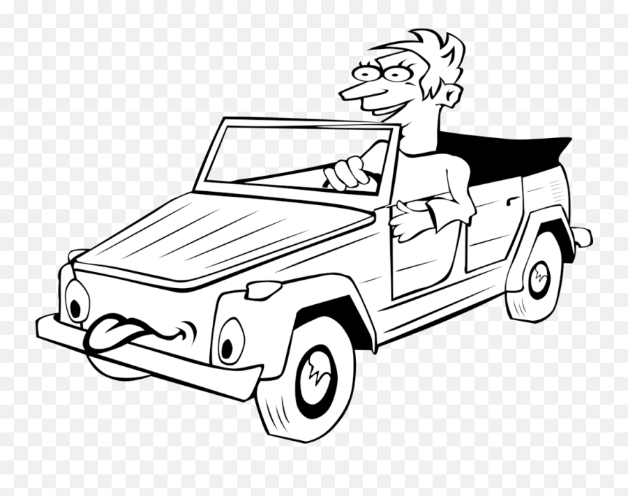 Line Artautomotive Exteriorcompact Car Png Clipart - Drive A Car Draw,Cartoon Car Png