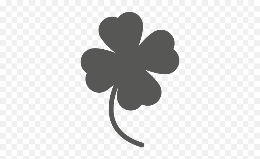 Good Luck Clover Flower - Transparent Png U0026 Svg Vector File Flower Shilouete Png,Shamrock Clipart Png