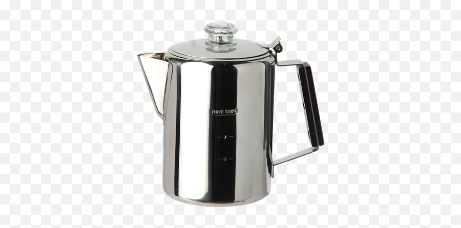 Stainless Steel Coffee Pot 9 Cup - Coffeemaker Png,Coffee Pot Png