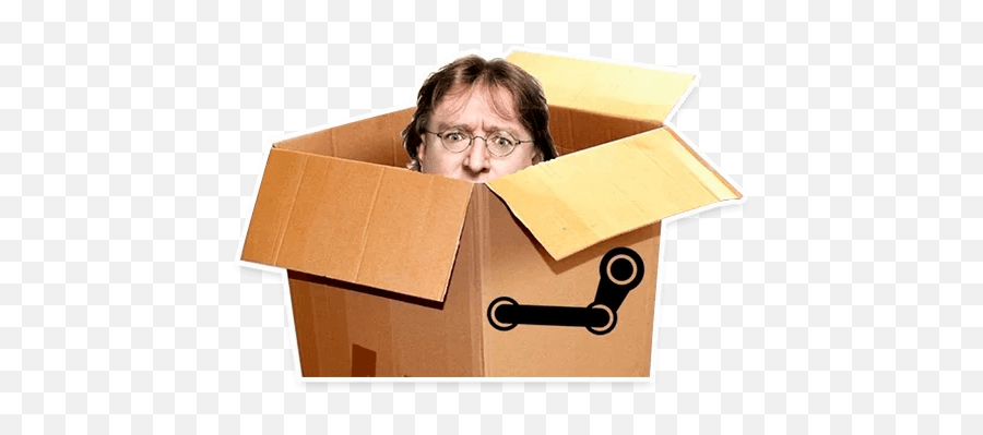 Gabe Stickers Set For Telegram - Man In A Box Png,Gabe Newell Png