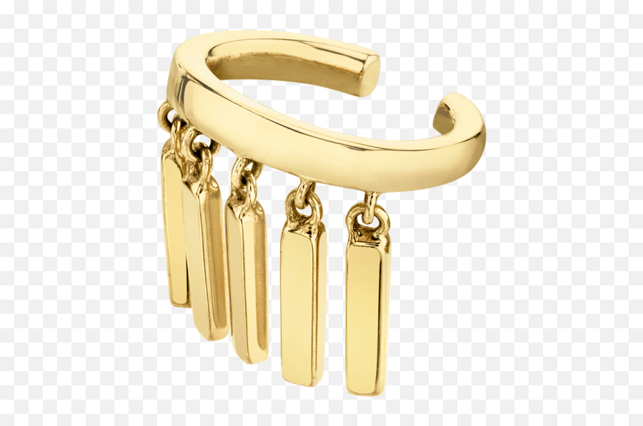 Gold Bar Slim Ear Cuff - Solid Png,Gold Bar Transparent
