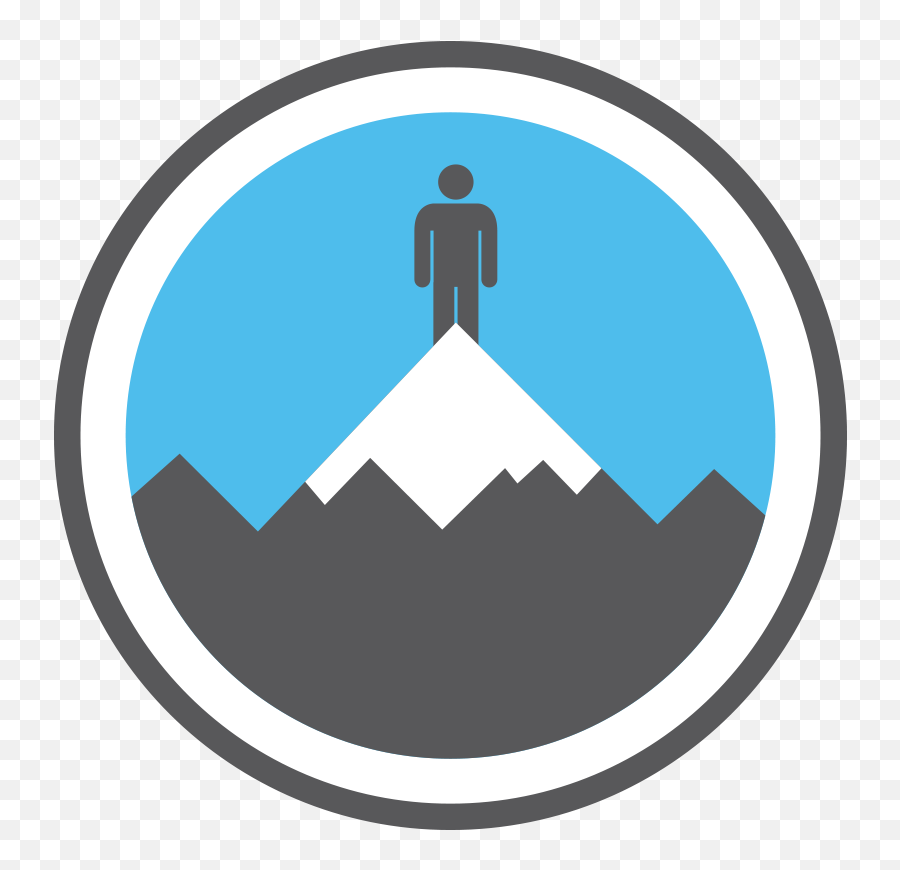Climb The Mountain Icon Clipart - Mountain Climb Icon Png,Mountain Climber Icon