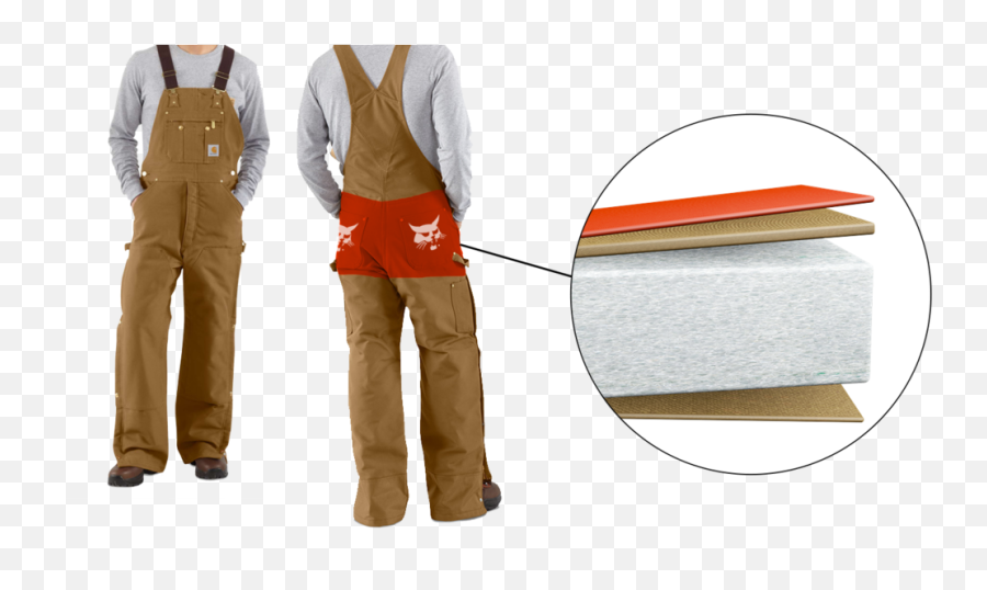 Download Cushionedpantsfinal - Carhartt Overalls Png Image Bib Carhartt Overalls,Overalls Png