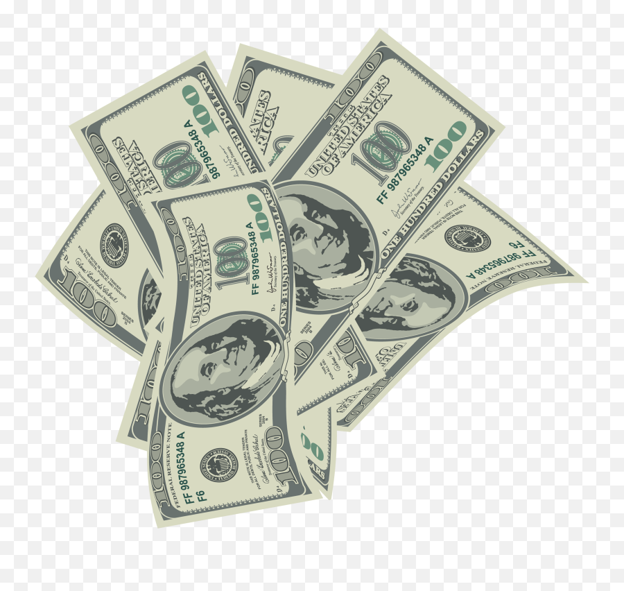 Cash Money United States Dollar Clip Art - Large Transparent Transparent Background Money Clipart Png,Money Clip Art Png