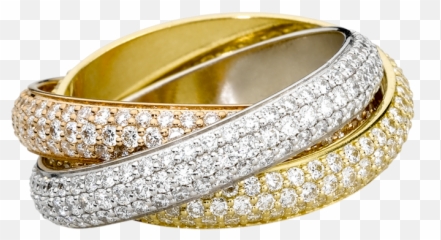 Gold Ring Png Image - Purepng Free Transparent Cc0 Png Cartier Trinity Diamond Ring,Gold Ring Png