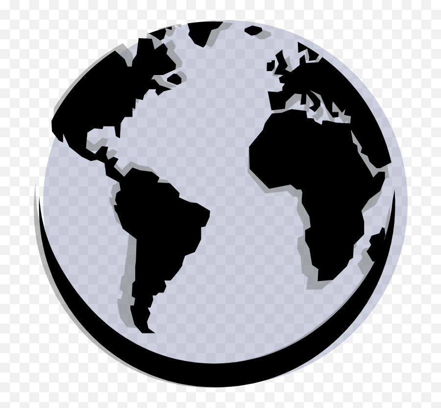Diy - A Sustainable Mind World Map Png,Globe Icon Black And White