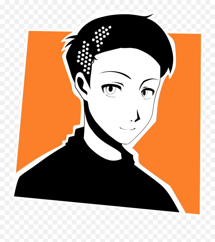 Commission Persona Style Icon 5 By Kyh - Soren On Newgrounds Hair Design Png,Newgrounds Icon