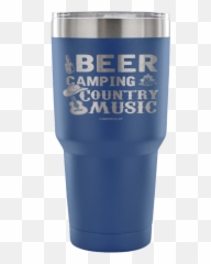 Beer Camping And Country Music - Mug Full Size Png Pint Glass,Country Music Png