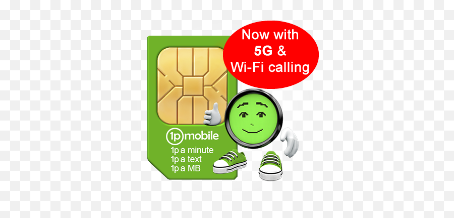 1pmobile Payg Sim Card - 1p A Minute 1p A Text 1p A Mb 1p Mobile Png,Sims Mobile Internet Icon
