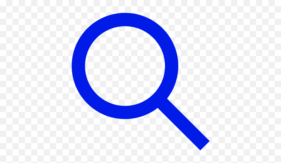 Magnifying Glass Icon Png Symbol Blue - Search Icon,Cup Icon