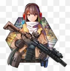 Anime Art Gamebanana Sprays - Girls Frontline M4a1 Gun png