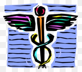 Caduceus Medical Symbol Royalty Free Vector Clip Art - Clip Art Png,Caduceus Transparent Background