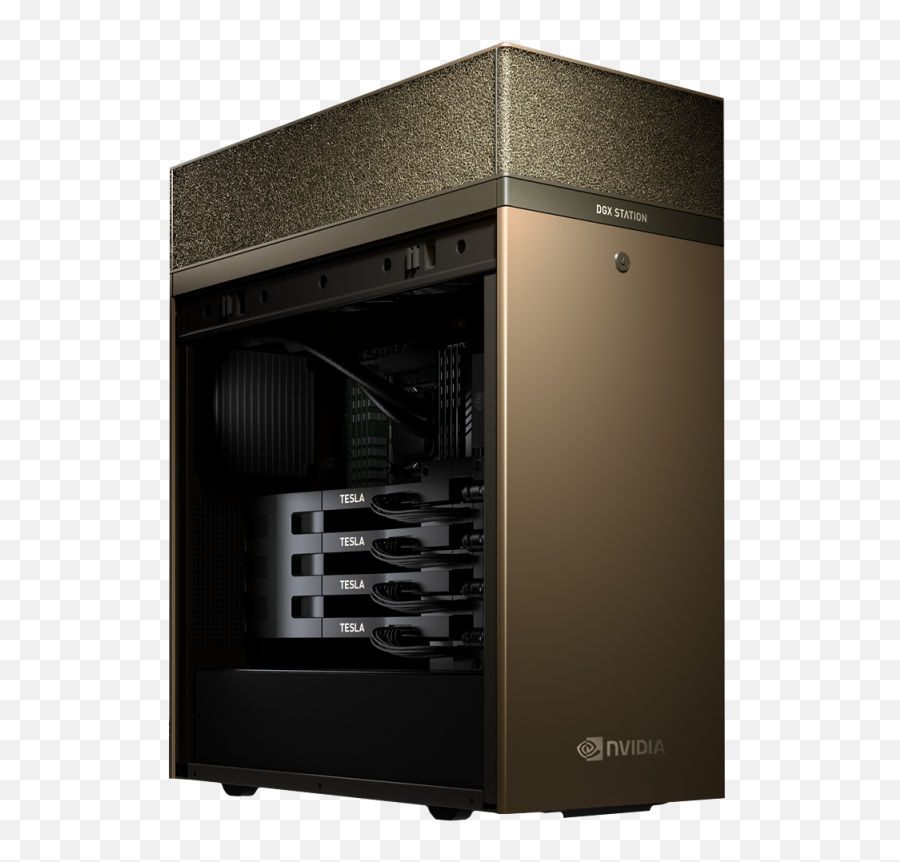 Nvidia Dgx Station - Personal Ai Supercomputer Pny Nvidia Dgx A100 Png,Nvidia Png