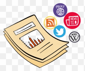 Image Of A Research Paper With Five Icons - Altmetrics Clipart Png