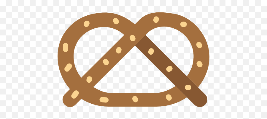 Pretzel Pastry Sweet Powdered Sugar Food Icon Png