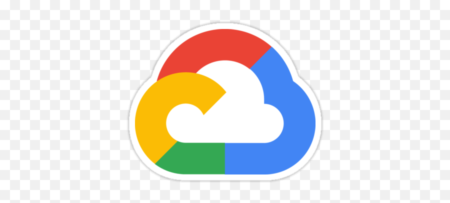 Google Cloud Sticker U2014 Devstickers - Google Cloud Logo Png,Cloud Emoji Png