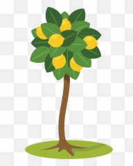 Lemon Tree Clipart Transparent Png - Lemon Tree Tree Clipart,Lemon Clipart Png