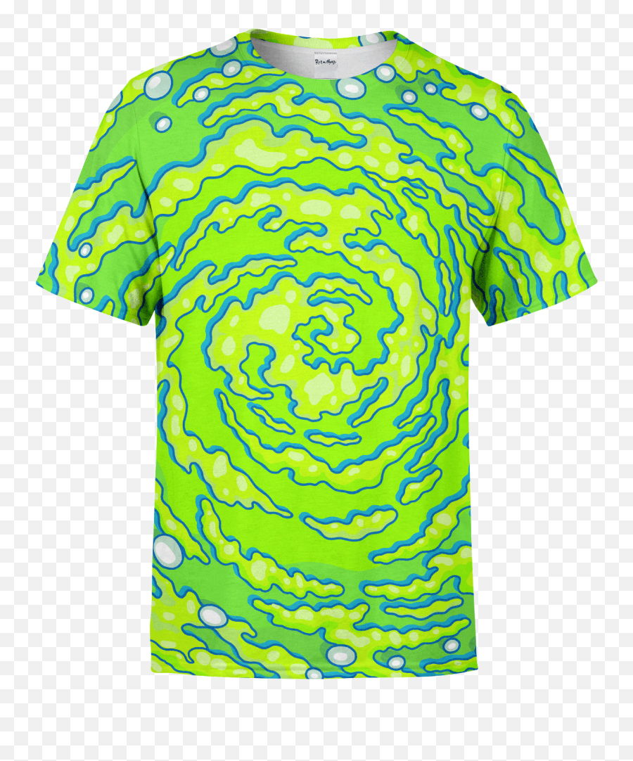 Neon Portal Tee L Electrothreads - Electro Threads Rick And Morty Portal Hoodie Png,Rick And Morty Portal Png