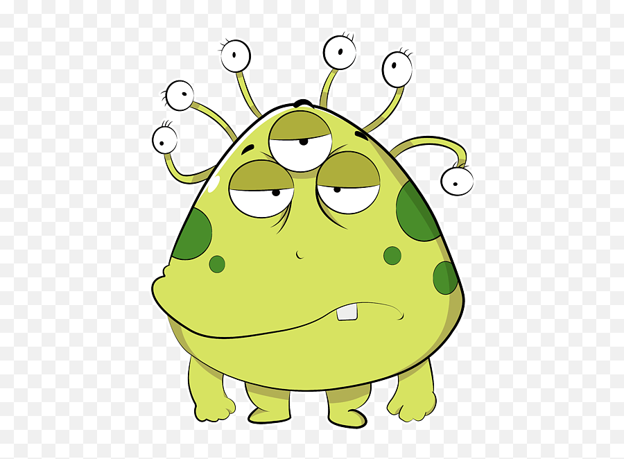 The Most Ugly Alien Ever Empty Background Greeting Card - Illustration Png,Alien Transparent Background