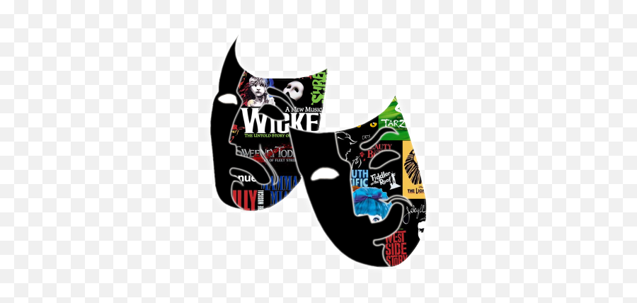 Theatre Masks Tumblr - Theater Masks Png,Drama Masks Png