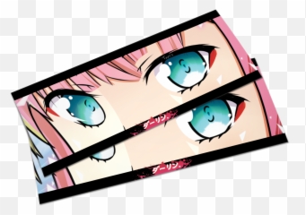 Zero Two Eyes Slap - Sticker png