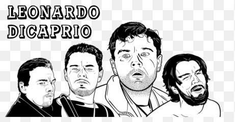 The Many Faces Ofu2026 Leonardo Dicaprio - Leonardo Dicaprio Cartoon Logo Png,Leonardo Dicaprio Png