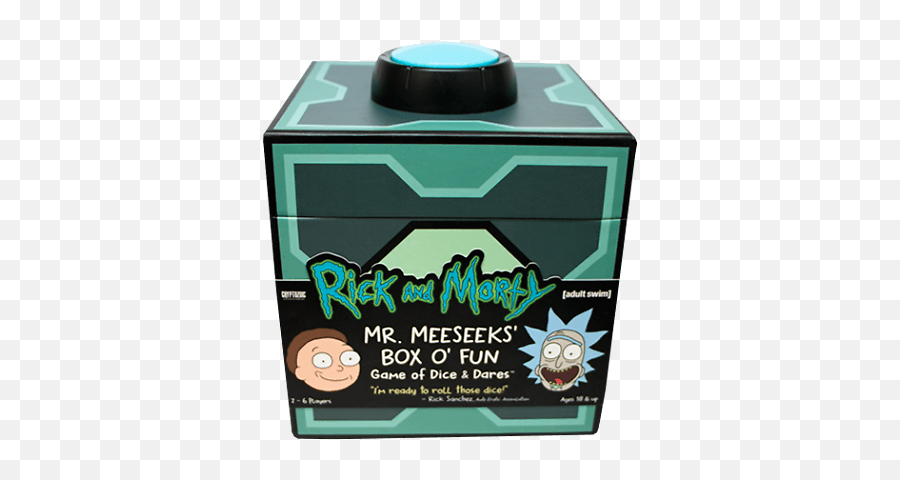 Rick And Morty Mr Meeseeksu0027 Box Ou0027 Fun Game Of Dice - Rick And Morty Mr Meeseeks And Box Png,Mr Meeseeks Png