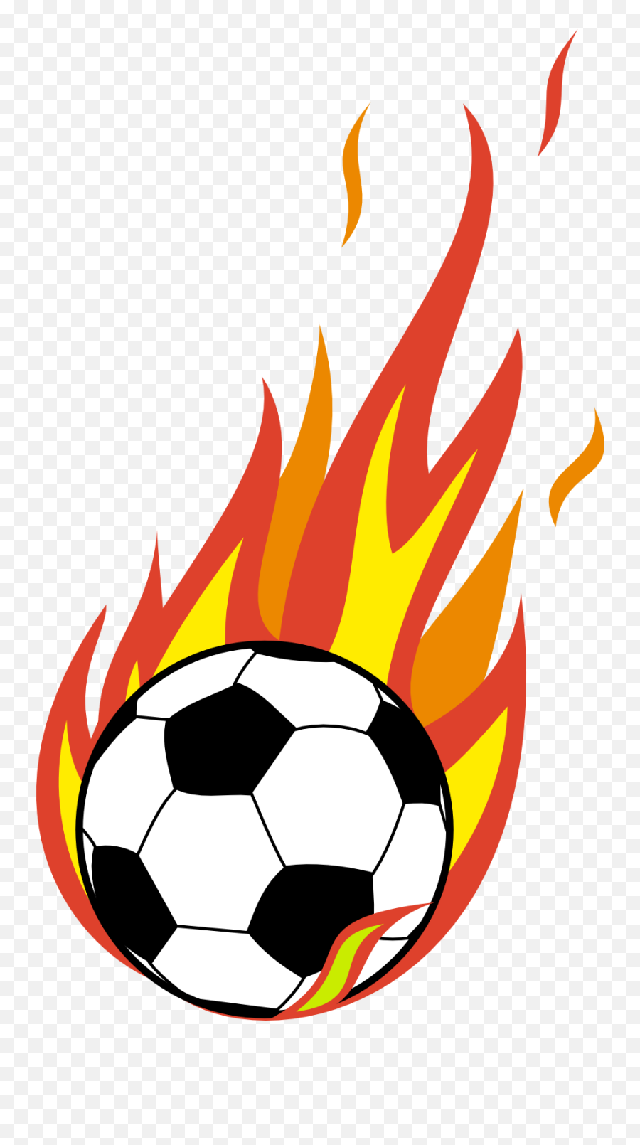 Flames Clipart - Soccer Ball Clip Art Png,Soccer Ball Clipart Png