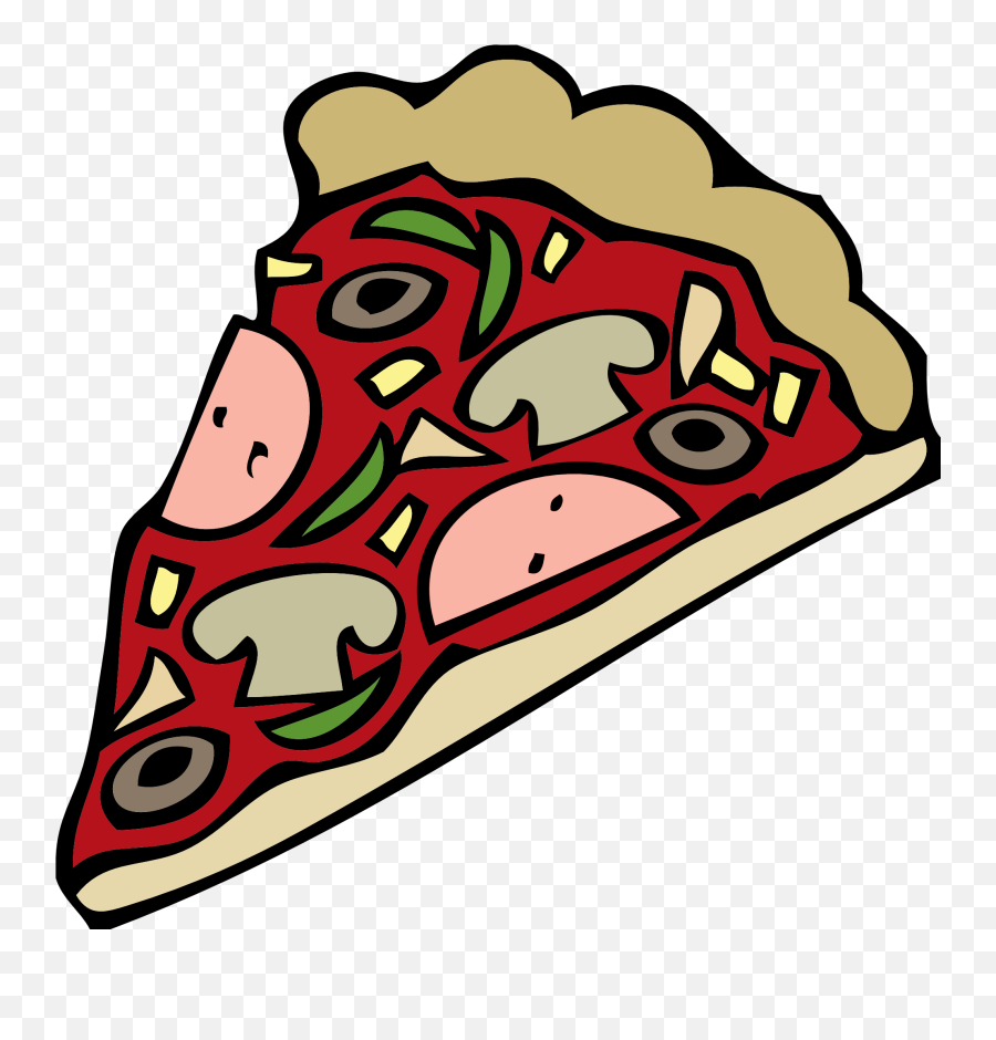 Pizza Transparent Background - Cartoon Pizza No Background Png,Pizza Transparent Background